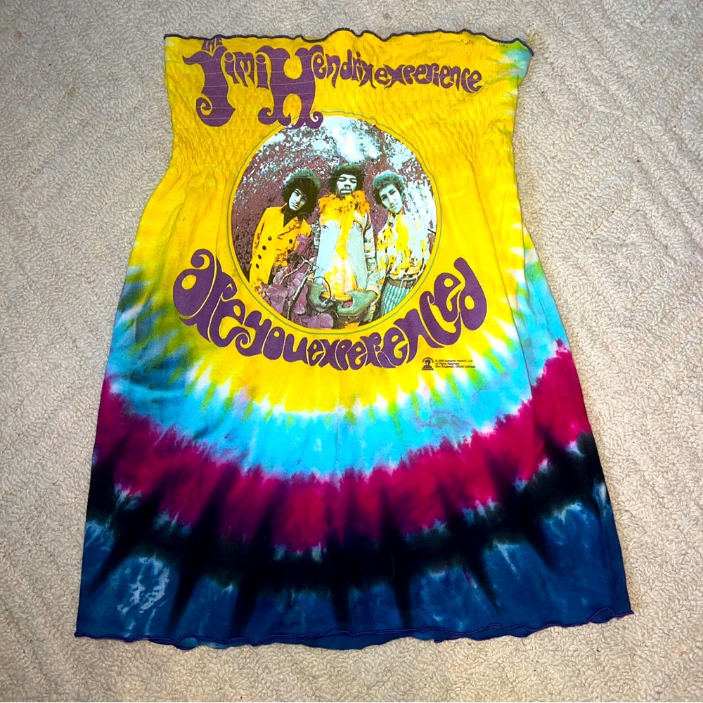Catch a fire, Marley vintage, Jimi Hendrix, rare dress seamstress material top